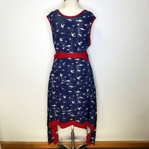 Modcloth | Dresses | Effies Heart Beachcomber Dress Mouette Bird Print ...